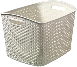 CURVER My Style-Emily Basket, Rattan, Cream, 35 x 25 x 10 cm