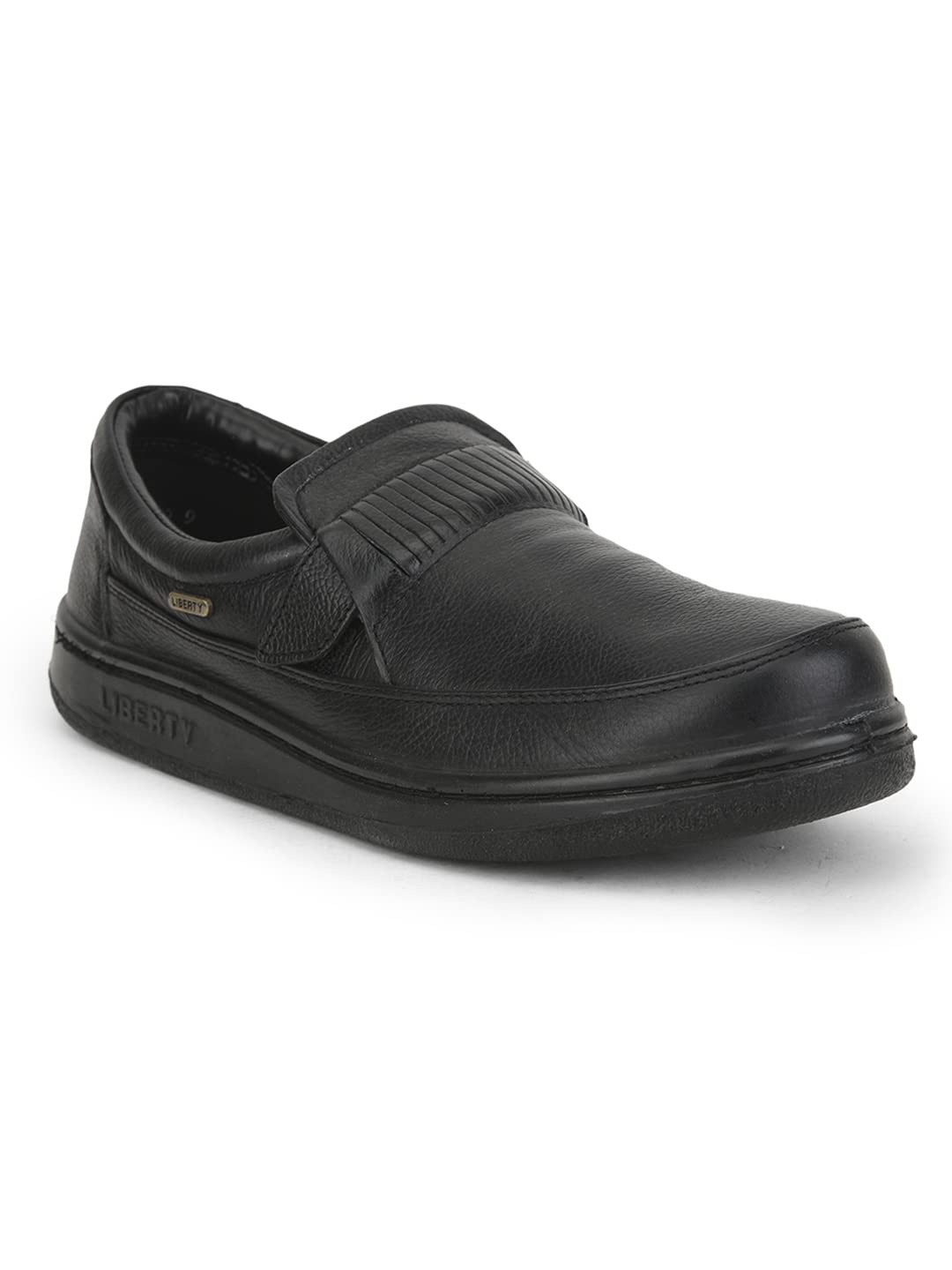 Black Formal Liberty Leather Shoes Without Laces Liberty Mens