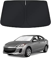 Vista 1 de KUST Parasol para parabrisas para Mazda 3 2010-2013, accesorios de ventana, parasol cubierta solar plegable, bloquea los rayos UV, mantiene