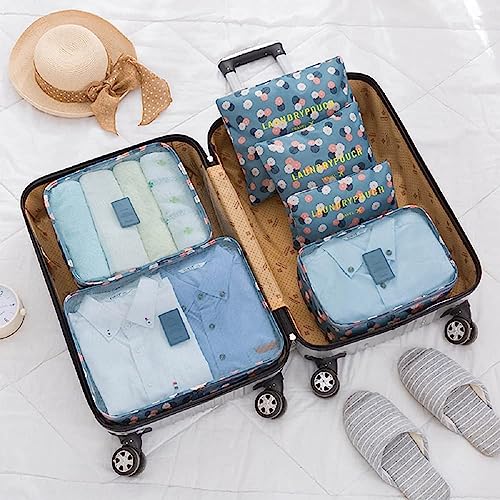 Image of Nightstar 6 Pcs Foldable Luggage and Laundry Bag Pouch Waterproof Travel Toiletry Organizer Garment Storage Bag Portable Packing Cubes (1 Pc) (Grey)