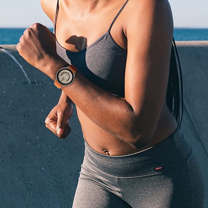 Image of FOLX FAG05 No Gap G-Hook Nylon Alpine Watch Bands Compatible for Samsung Galaxy Watch 4 Band & Galaxy Watch 5 Band 44mm 40mm /Watch 5 Pro Bands 45mm /Galaxy Watch 4 Classic Bands 46mm 42mm,20mm Sport Strap Wristbands for Men Women Unisex (ALPINE [ ORANGE ])