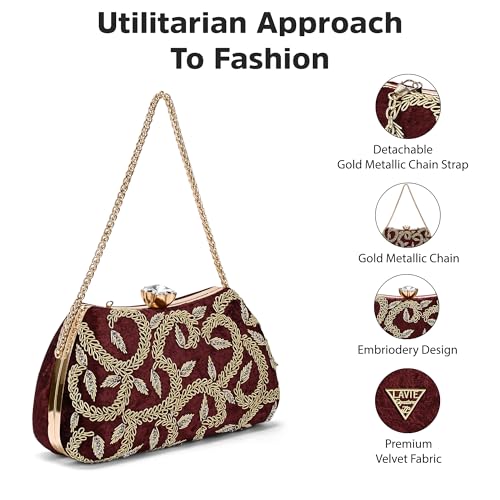 Image of Lavie Signature Women's Trenton Handle Framed Clutch | Ladies Purse | Gift For Women