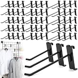 60 Pcs Gridwall Hooks, 4/6/8 Inch Grid Wall Hook Display for Gridwall Panel