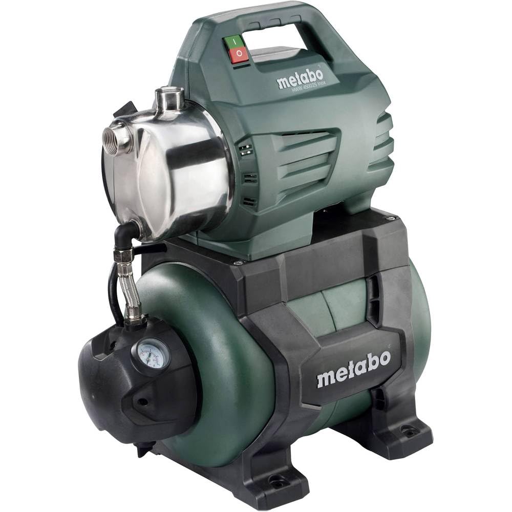 Metabo hydrofor HWW 4500/25 INOX (600972000) – W kartonie – Moc znamionowa: 1300 W – Maks. wydajność: 4500 l/h – Maks. wysokość podnoszenia: 48 m