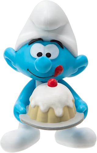 Miniatura 7 de The Smurfs Paquete de 10 figuras clásicas del 40 aniversario – Cuenta con pitufina de 2 pulgadas, gruñón, codicioso, papá pitufo, cerebro, fuerte,