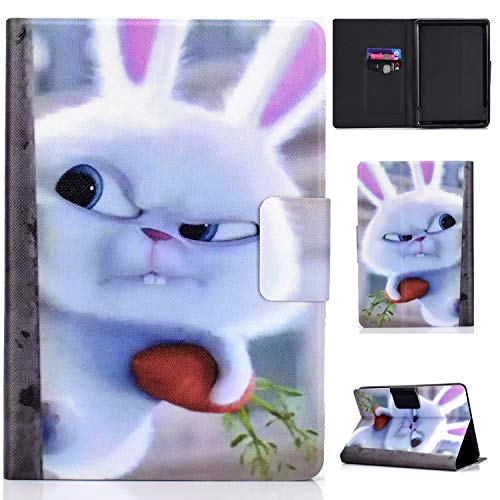 Bspring Coque pour All-New Amazon Kindle 2019 (10ème génération) PU Cuir Poche Étui Flip Étui Protection Housse Stand Case pour Kindle 2019 Lapin Cover