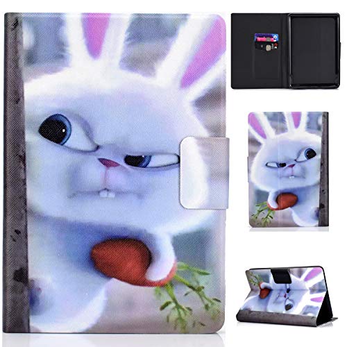 Bspring Coque pour All-New Amazon Kindle 2019 (10ème génération) PU Cuir Poche Étui Flip Étui Protection Housse Stand Case pour Kindle 2019 Lapin