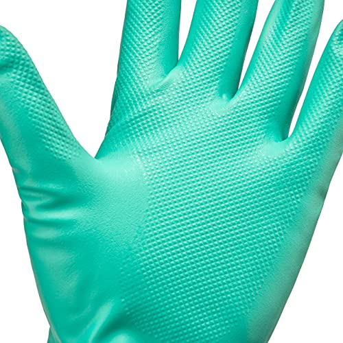 Tusko Products Best Nitrile Rubber Cleaning, Household, Dishwashing Gloves, Latex Free, Vinyl Free, Reusable Not Disposable, Large L (1 Pair) #TOP3