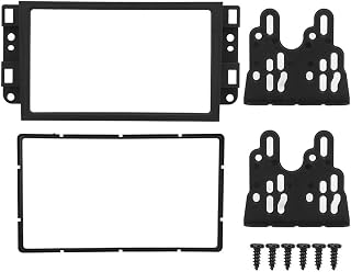 Car Stereo Frame,Plastics Material 2 DIN Radio DVD Player Mount Modified Fascia Panel Frame Installation Dash Kit