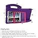 HDE Case for iPad Mini 1 2 3 Kids Shockproof Bumper Hard Cover Handle Stand with Built in Screen Protector for Apple iPad Mini 1st 2nd 3rd Generation (Purple Pink)