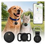 GPS Tracker for Dogs, Pet Location Finder, No Monthly Fee, No SIM Card, Works with Apple Find My App, Ultra-Slim IP68 Waterproof Anti-Lost Tag for Dogs, Cats, Keys, Bags and Luggage 1 Pc