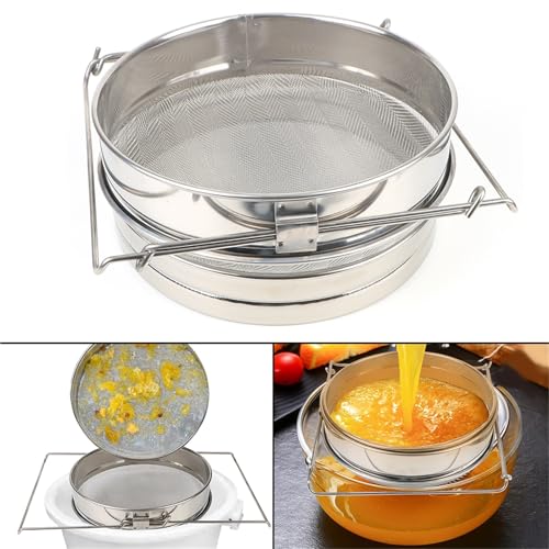 Filtre miel d'abeille efficace avec filet tamis double couche