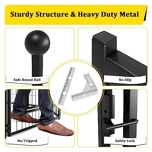 Metal Dog Play Pens Indoor Outdoor, Puppy Playpen Fence Gate with Walk Through Door, 6-Panel Portable Lightweight Dog Fences for Dogs Metal Dog Play Pens Indoor Outdoor, Puppy Playpen Fence Gate with Walk Through Door, 6-Panel Portable Lightweight Dog Fences for Dogs