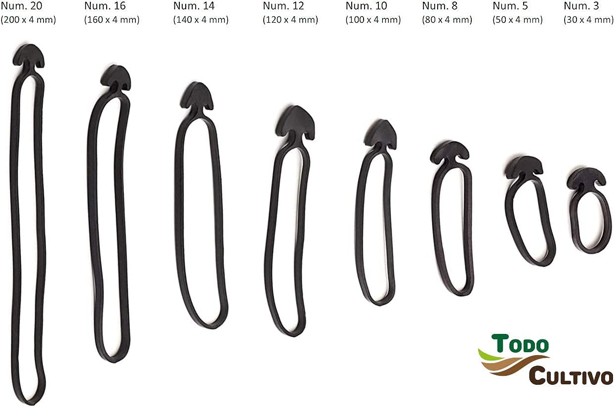 Rubber rekker 20 cm kopen? Met of zonder S-haak
