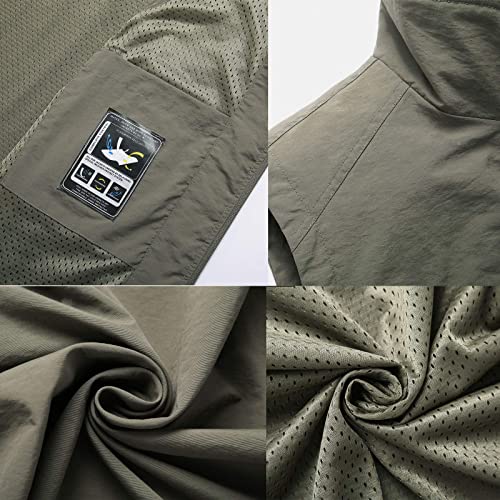 Flygo Mens Summer Outdoor Lightweight Travel Work Fishing Hiking Vest Jacket thumb #5