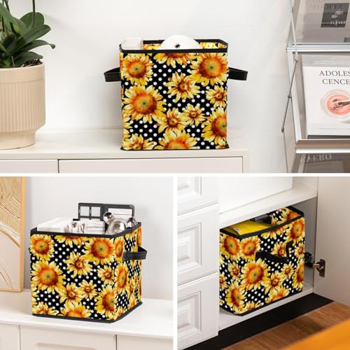 Boîte de rangement pliable cube en tissu pour organiser un placard encombré - 6
