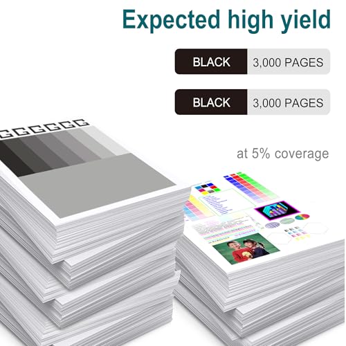 Image of TN227 Black High Yield Toner Cartridge for Brother TN227BK, 2-Pack | Replacement for Brother TN 227BK, Compatible with HL-L3270CDW HL-L3230CDW HL-L3210CW MFC-L3710CDW HL-L3290CDW Printer