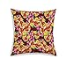 RADANYA Bedruckter Dekorativer Sofakissenbezug, quadratisch, Kissen Nicht im Lieferumfang enthalten, Polyester, kastanienbraun, 46 x 46 cm