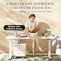 FLEXISPOT Höhenverstellbarer Schreibtisch Gestell E1 PRO mit Doppelmotor – Ansicht 9