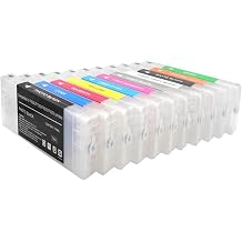9 Color 11 Color 700ML T804 T8041-T8049 Refill Ink Cartridge With Chip,Compatible For Epson SureColor P6000 P7000 P8000 P9000 PrinterEuropea 11color 1set