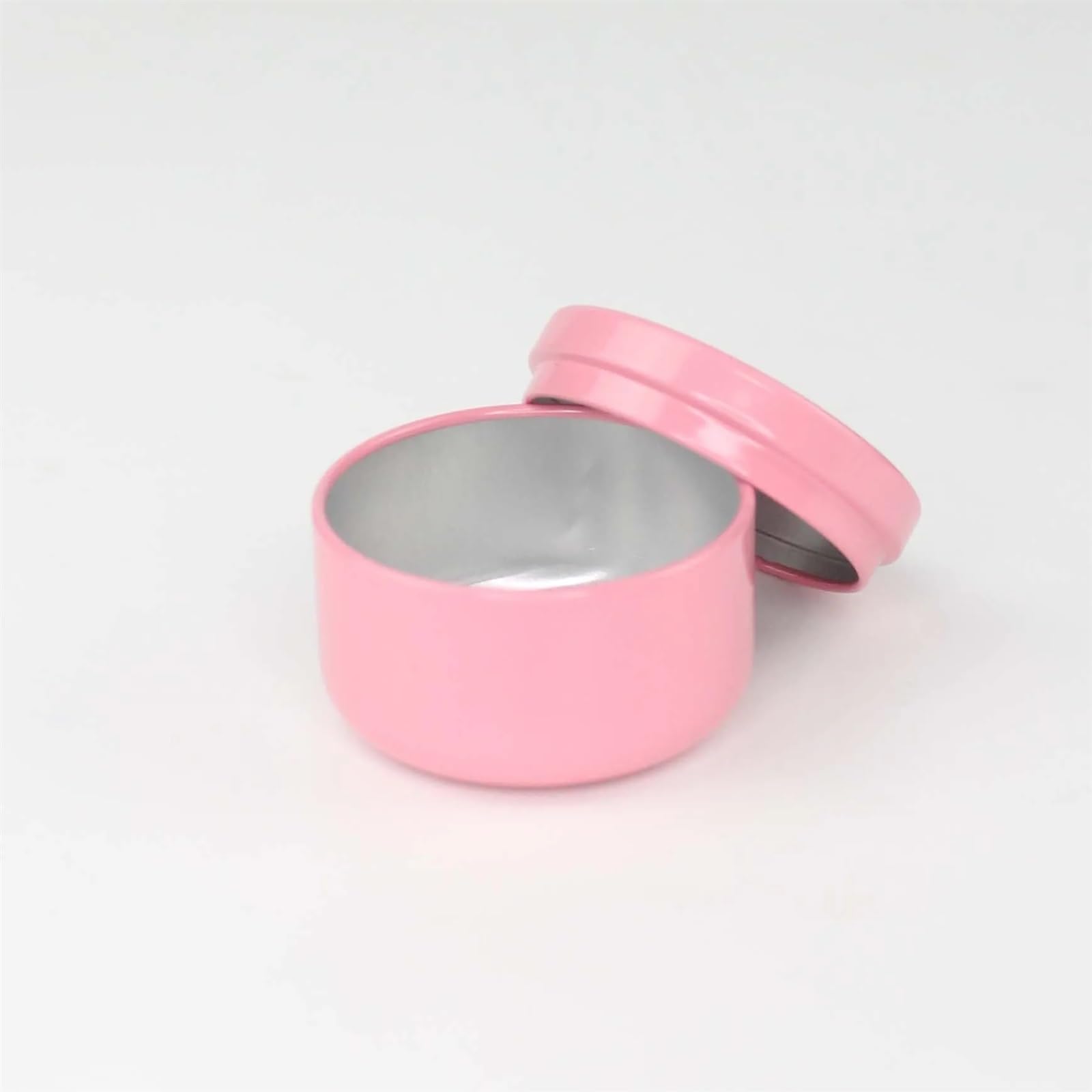 Ewuhyfp Pink Candle Jars 0G Aluminum Round Box With Lid For Candle Tea Containers Empty Jar Storage Pot Refillable Cream Cosmetic Container