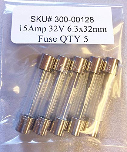 Fusible AGC-15-R de acción rápida 15A con tubo de cristal que evita cortocircuitos