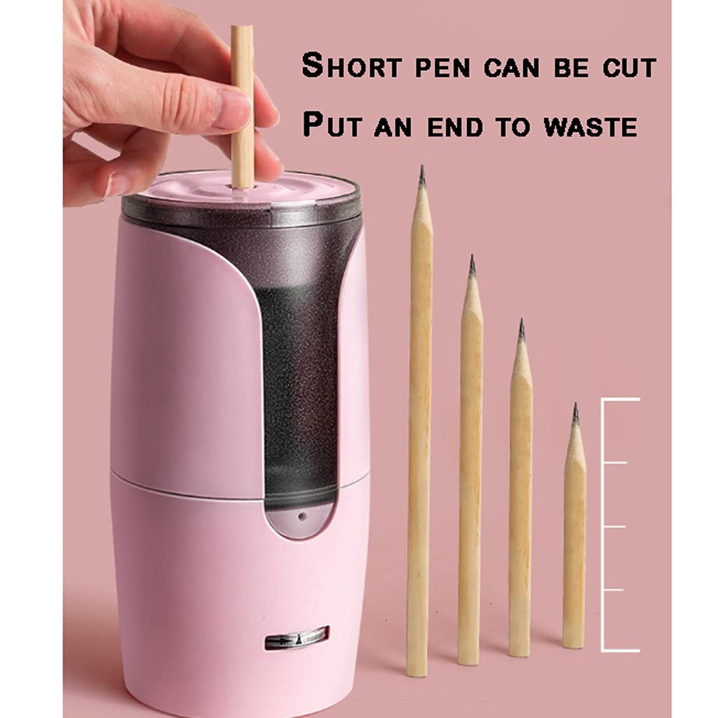 temperamatite Affilatrice elettrica Affilatrice Semplice e Creativa USB con Lama a Spirale più Forte la Migliore Temperatura della Scuola Portatile Temperino (Color : B)