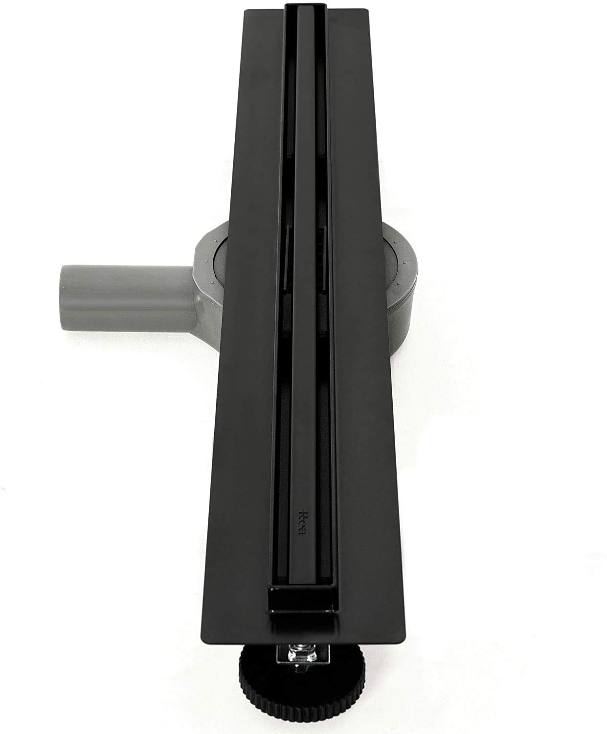 VBChome Duschrinne 80 cm Schwarz SLIM Bodenablauf Selbstreinigender Siphon mit Ablauf Geruchsstop Größen 60-100cm Duschablauf sehr flach, Komplettset Ablaufrinne für Badezimmer Waschküche