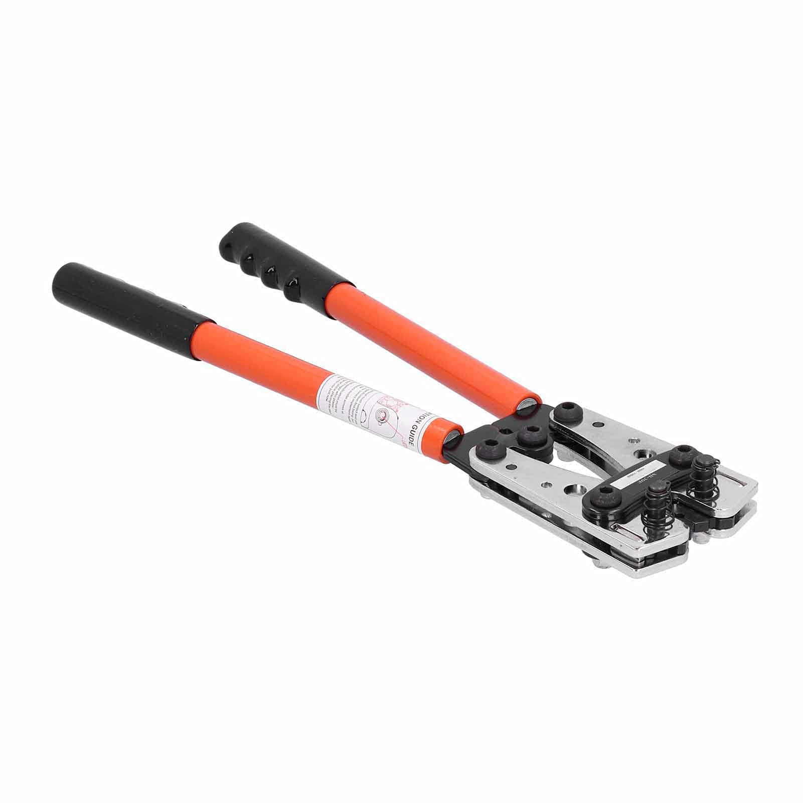 Pinza a Crimpare con Ganasce a Ruota, Pinza a Crimpare da 15 Pollici, Crimpatrice per Cavi a Cricchetto, Connettori Elettrici Isolati, Strumento per Crimpare Cavi per, Pinze per