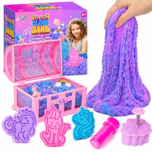 Carolart Unicorn Cloud Sand Sensory Kit Sand Toys for Kids Play Sand
