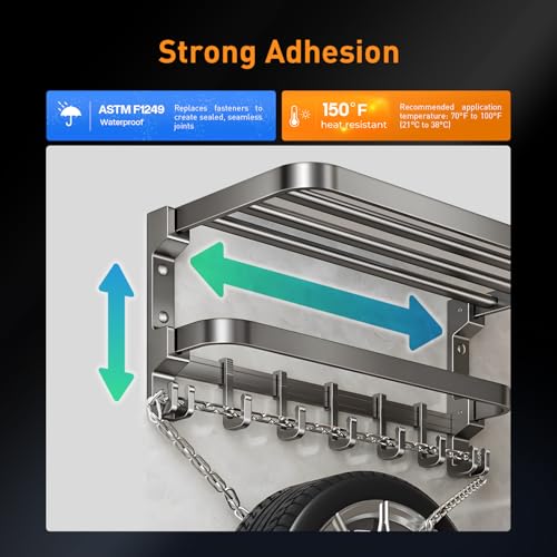 Image of Double Sided Tape Heavy Duty Mounting Tape 1 inch x 18Ft Made of 3M 5925 Strong Adhesive Waterproof Foam Tape Perfect for Automotive Home Office Decor Indoor and Outdoor Walls