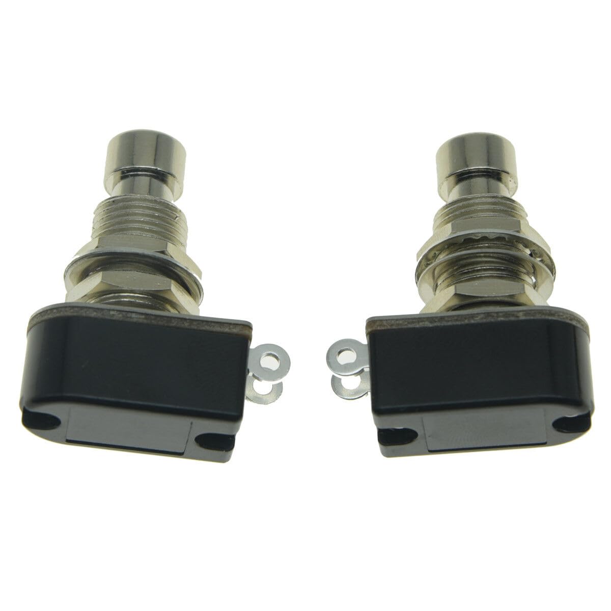 2X 2-Pin SPST Momentary Push Button Guitar Effect Pedal Foot Switch Off(ON)