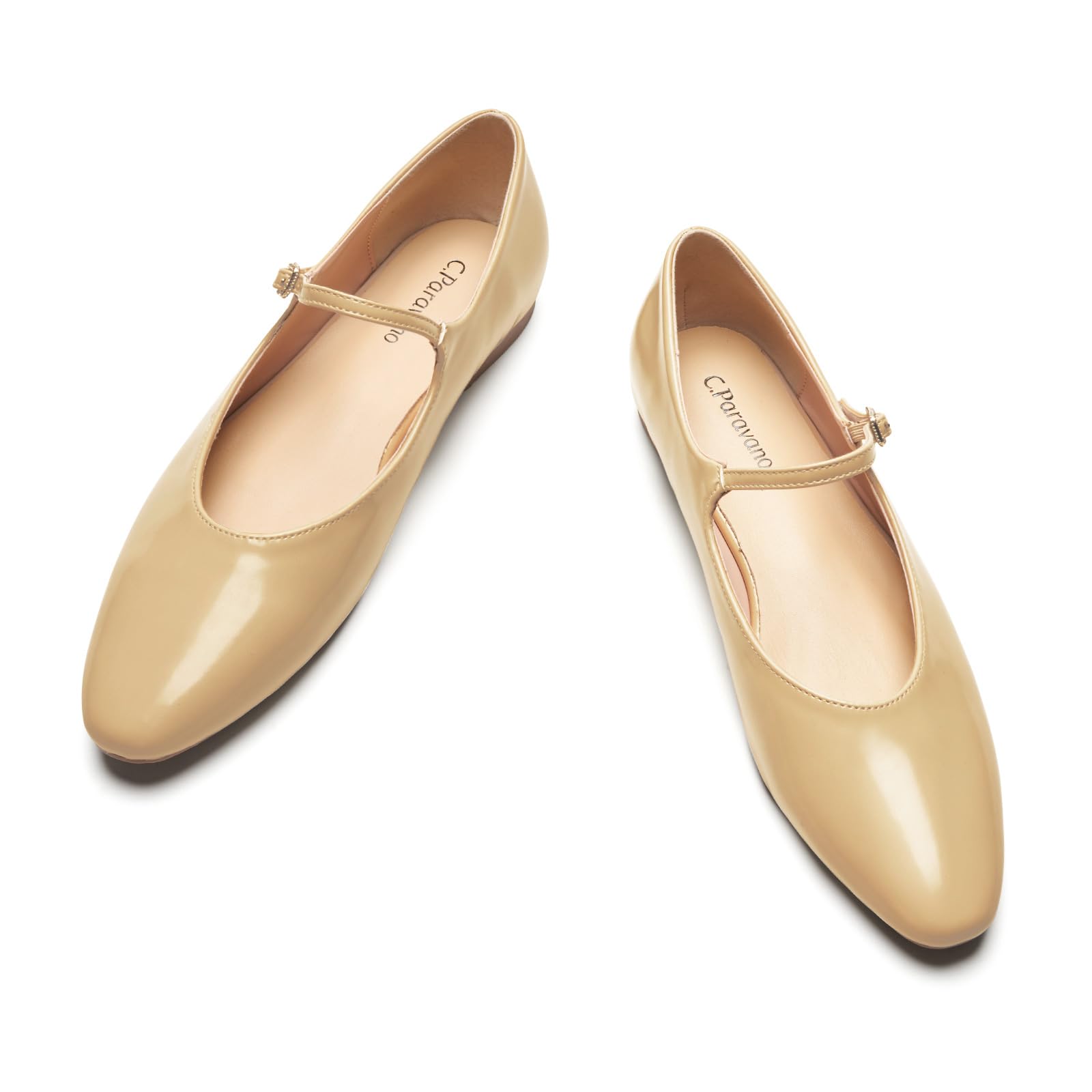 C.Paravano Mary Jane Shoes Women | Ballet Flats | Round Toe Flat | Womens Dressy Shoes