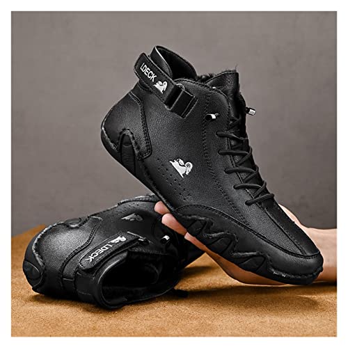 Tzsaixeh Italian Handmade Suede High Boots - Mens Casual Non-Slip Breathable Chukka Boots2