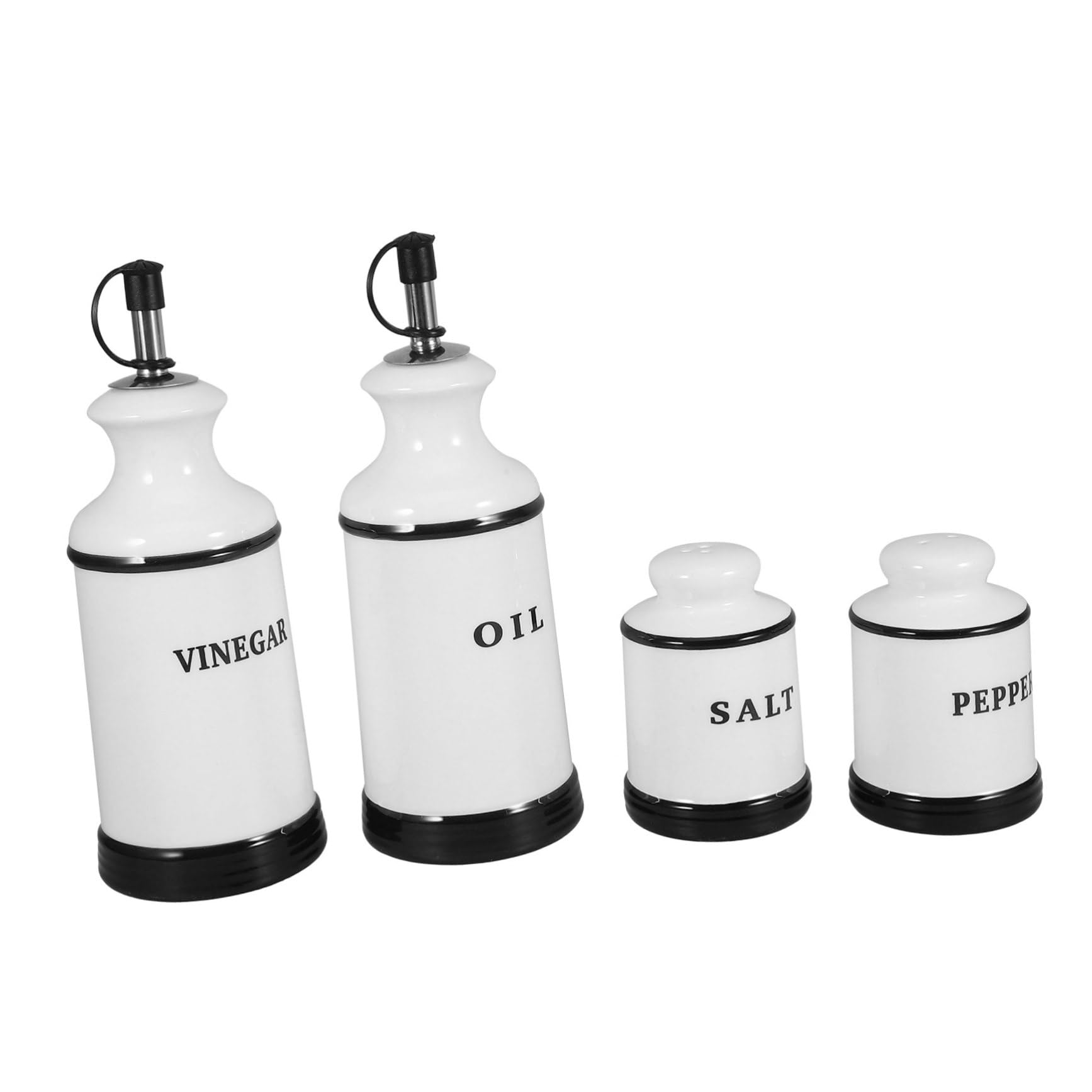 Cabilock 4pezzi Contenitore in per Condimenti per Aceto Olio e Dispensatore Creativo per Spezie per e Ristorante