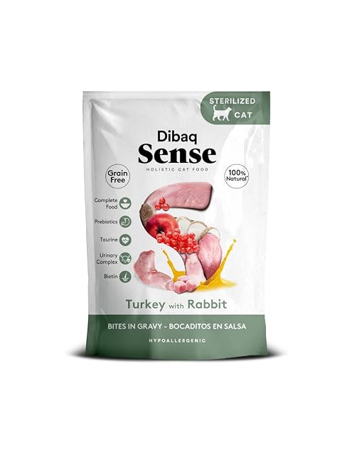 DIBAQ Sense Cat Bites Grain Free, alimento Completo, bocaditos en Salsa para Gatitos