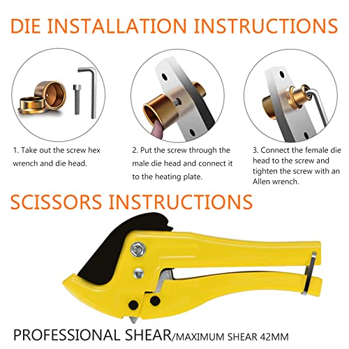 MáQuina De Aquecimento De Tubo Duplo Com Display Digital, MáQuina De Solda De Tubo De PláStico, Com