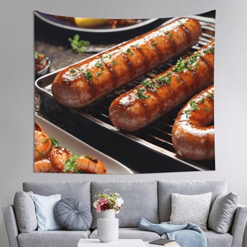 Tapisserie fast food EdWal grand drapé mural déco de chambre et couverture de canapé