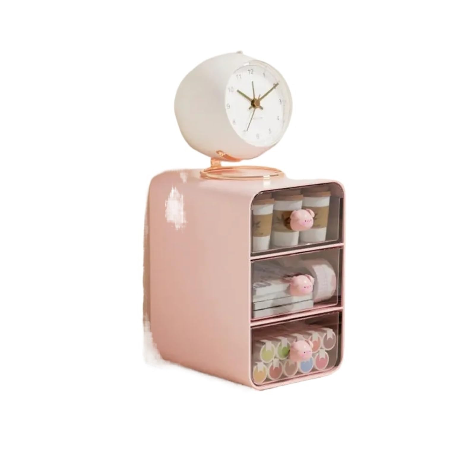Organizer per cassetti Scatola for cassetti da scrivania Portapenne Accessori for capelli Scaffale for riporre articoli di cancelleria for cosmetici Organizzatore for ufficio scolastico a casa(Pink-s)