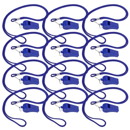 Sifflet d'urgence bleu pour être entendu de loin en cas de danger en forêt, pack de 36 sifflets
