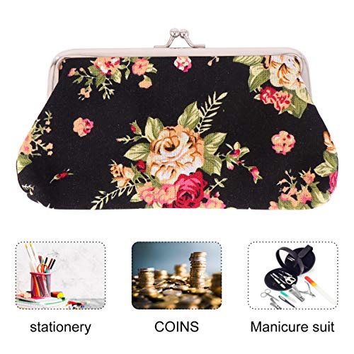 NUOBESTY Mulheres Flor Carteira Carteira de Embreagem Cocktail Bolsas Titular Do CartÃ£o Bolsa Titul