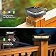 Peasur Pfostenleuchte Solar, 3 Modi 10x10CM Pfostenkappe Solar, Pfostenlichter für Zaunpfosten Vinyl-Holzpfosten, Wasserdicht Solarlampe Außen Gartendeko für Hölzerne Pfosten, Zaun, Terrasse, 2 Stück