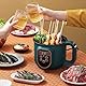 Elektroherd, Tragbarer Elektrischer Kochtopf mit Timer, Leicht zu Reinigen, 1,8 L Fassungsvermögen, 600 W Power-Kochtopf für Nudelsuppe, Steak, Eier und Haferflocken (EU-Stecker