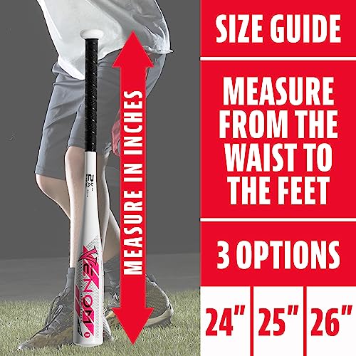 Image of Franklin Sports Venom Aluminum Official Youth Tee Ball Bat - Perfect for Soft Core Tee Balls (-10 and -11 Drop Weight)