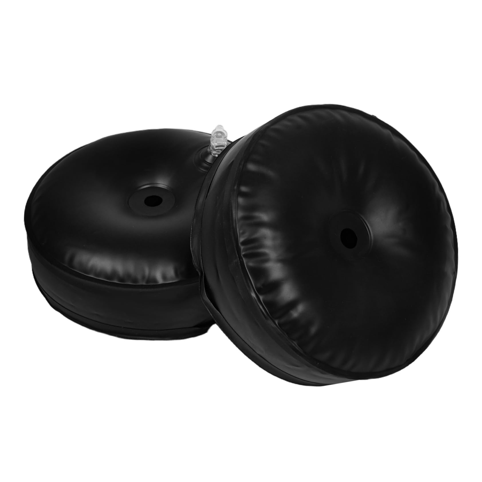 2 Pcs Adjustable Inflatable Aquatic Dumbbells PVC Water Sand Fillable Weights for Fitness Exercise Lightweight Portable Gym Props