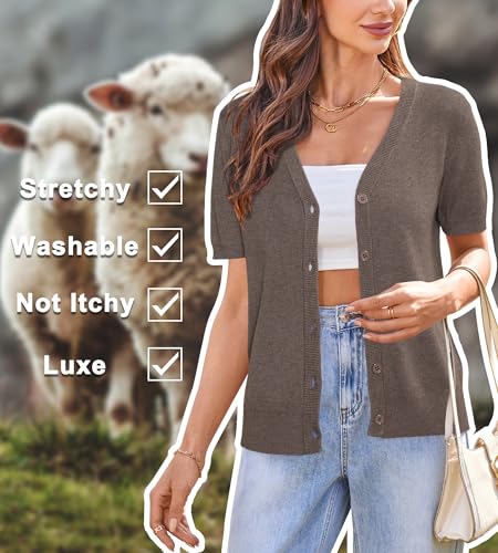 Arach&Cloz Women's Wool Blend Business Casual Cardigan Sweaters 20252