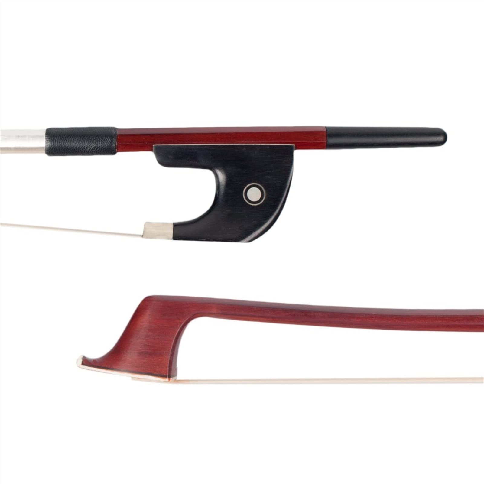 TSTS Kontrabass Bogen Brazilwood Bow Octagonal Stick Ebenholz Frosch Paris Eye Inlay Aufrechter Bassbogen Student Violinbogen