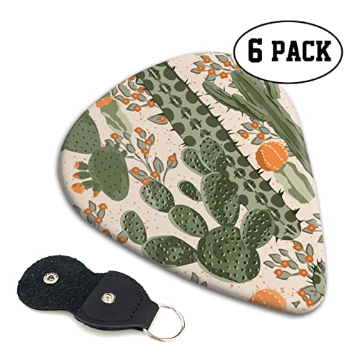 Green Cactus Lot de 6 médiators pour guitare acoustique, guitare électrique, basse, ukulélé – fins, moyens et épais - Les Beatles, Paul McCartney, John Lennon, RIngo Starr, George Harrison Green Cactus Lot de 6 médiators pour guitare acoustique, guitare électrique, basse, ukulélé - fins, moyens et épais – Image 3