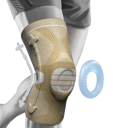 Image of NEENCA Professional Knee Brace for Pain Relief, Medical Knee Compression Sleeve, Knee Support with Horizontal Knit Tech for Meniscus Tear, ACL, Arthritis, Joint Pain, Runner, Workout