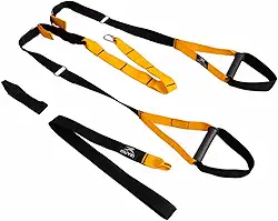 Fita de Suspensão Muvin - Faixa de Resistência - Fita de Treinamento Suspenso - Elástico para Exercícios - Tamanho Ajustável e Fácil de Ancorar - Treinamento Funcional - Peso do Corpo